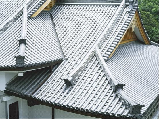 仿古筒瓦-青灰色鋪蓋